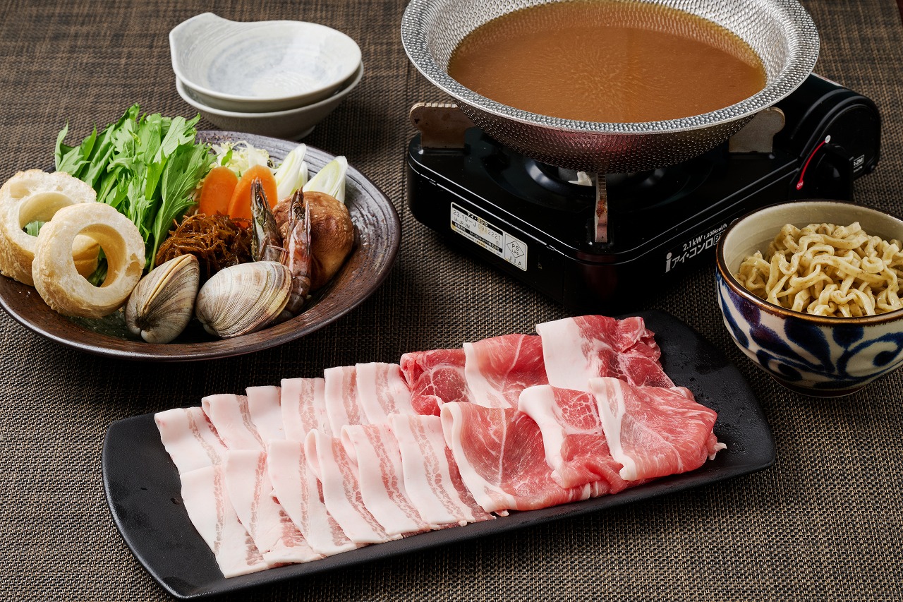 好評につき今年も登場！出汁を味わう あぐー豚しゃぶ鍋